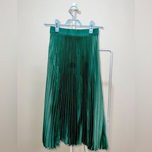 Pleated Midi Skirt
